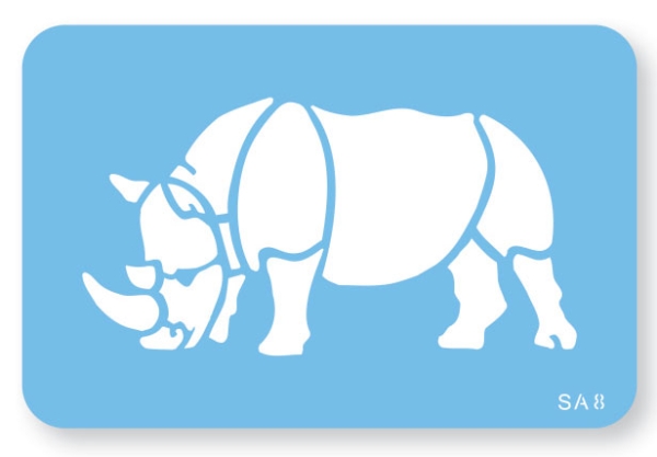 Schablone / Stencil - Nashorn